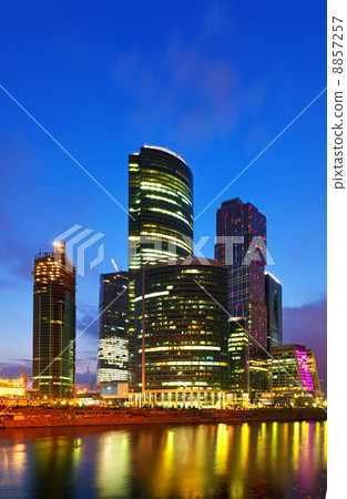 skyscrapers of Moscow city 8857257