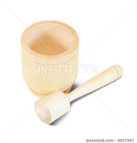 Wooden mortar with pestle Wooden mortar with pestle 8857997