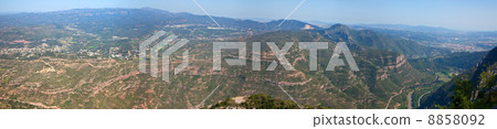 Panorama view of Pyrenees mountains Panorama view of Pyrenees mountains 8858092