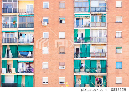 facade of residence house facade of residence house 8858559