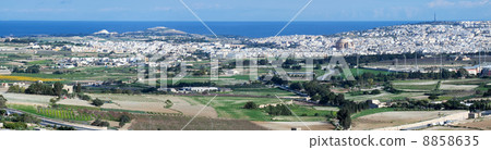 Top view of Malta country 8858635