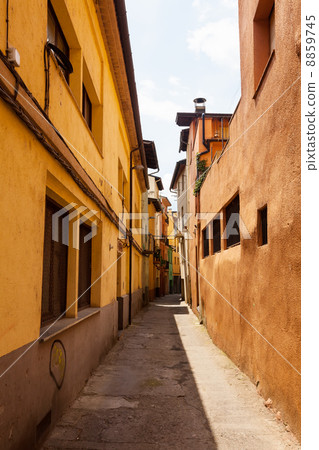 Narrow street in Catalan town 8859745