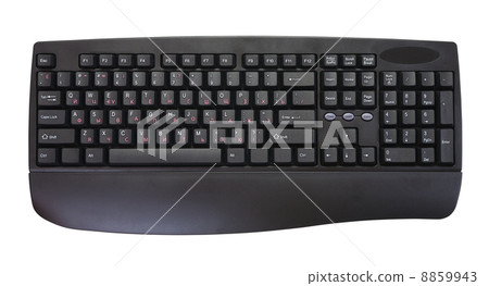 isolated black keyboard 8859943