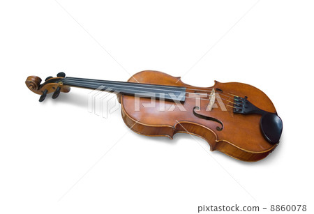 A old violin on white. Isolated with clipping path A old violin on white. Isolated with clipping path 8860078
