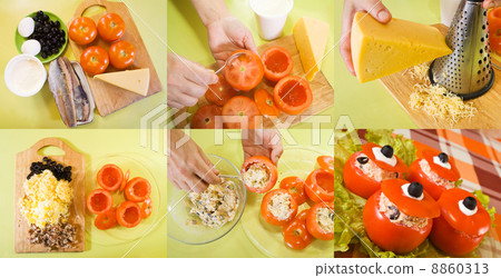 cooking of stuffed tomato salad cooking of stuffed tomato salad 8860313