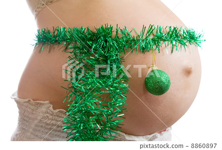 Closeup of Pregnant woman belly 8860897