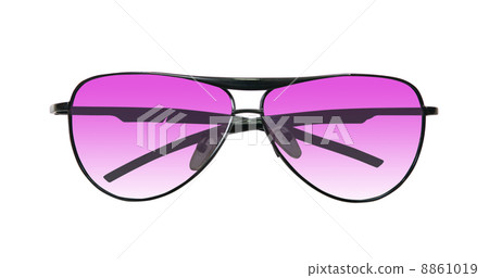 Pink sunglasses on white 8861019