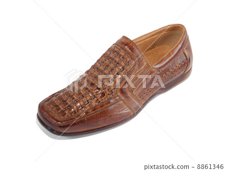 Brown shoe, isolated Brown shoe, isolated 8861346
