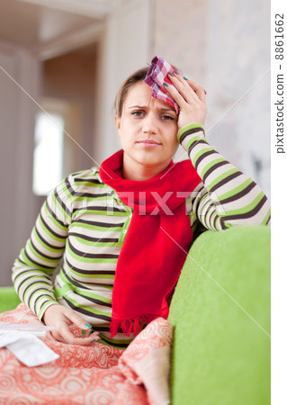 sick woman in home sick woman in home 8861662