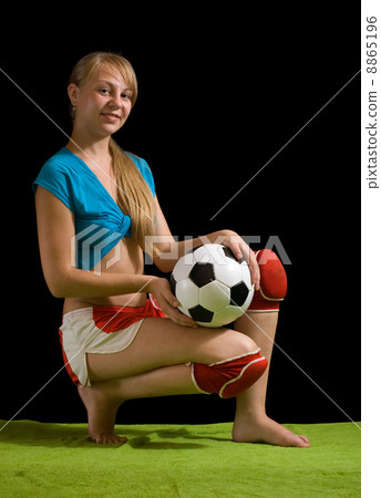 Sexy female soccer fan Sexy female soccer fan 8865196