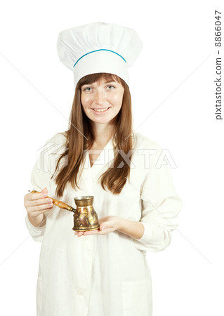 cook woman with cezve cook woman with cezve 8866047