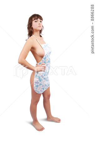 Sexy girl in bib overalls 8866288
