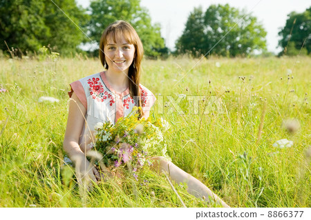 girl in traditional clothes girl in traditional clothes 8866377