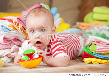 Happy baby with babys things Happy baby with babys things 8867447