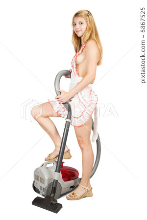 Sexual girl cleans up a vacuum cleaner Sexual girl cleans up a vacuum cleaner 8867525