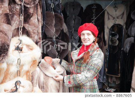 girl chooses a fur coat girl chooses a fur coat 8867605
