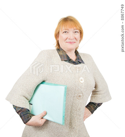 senior woman with documents senior woman with documents 8867749