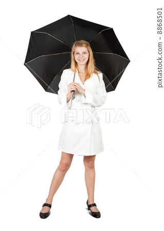 girl in cloak with umbrella 8868501