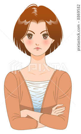 女人/面部表情/生氣 女人/面部表情/生氣 8869582