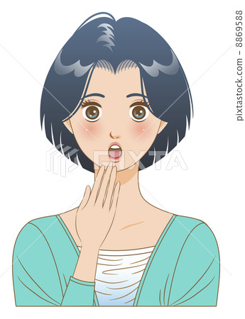 Female / Facial expression / Surprised 8869588