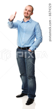 man thumb up man thumb up 8874329
