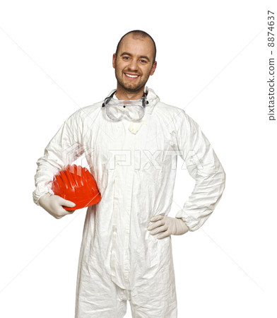 manual worker with protection clothes 8874637