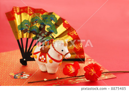 Horse and horse and folding fan · flower R 02 Horse and horse and folding fan · flower R 02 8875485