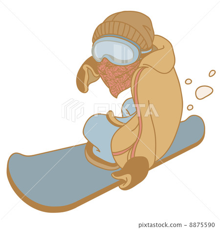 滑雪板 矢量 人 8875590