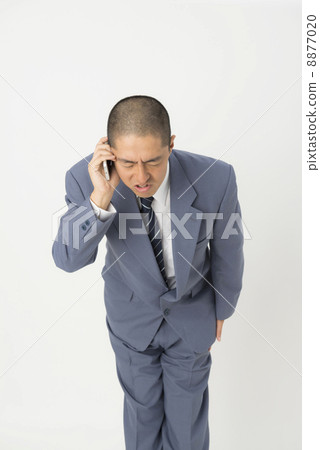 Male apologizing by phone Male apologizing by phone 8877020