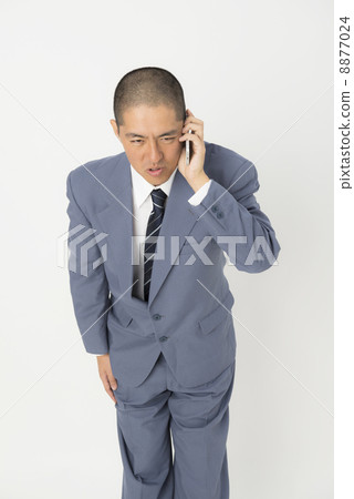Male apologizing by phone Male apologizing by phone 8877024