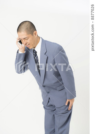 Male apologizing by phone Male apologizing by phone 8877026