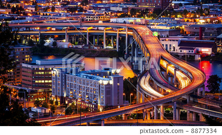 Portland, Oregon Freeway and Traffic Portland, Oregon Freeway and Traffic 8877334