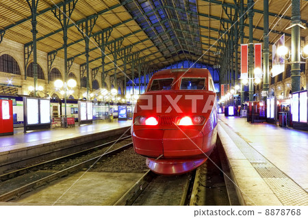 Modern Fast Passenger Train train at the station. Modern Fast Passenger Train train at the station. 8878768