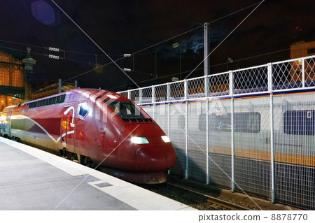 Modern Fast Passenger Train train at the station. Modern Fast Passenger Train train at the station. 8878770