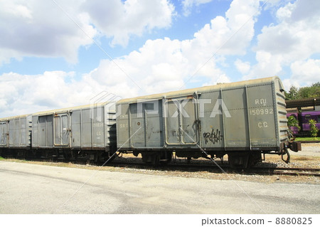 Old train container, Thailand Old train container, Thailand 8880825