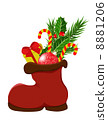 Christmas boots with gifts and sweets 8881206