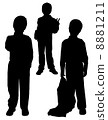 Silhouette of a man in a tuxedo 8881211