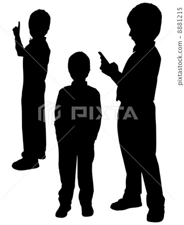 Silhouette of a man in a tuxedo 8881215