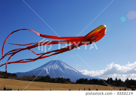 Great kites and Mt. Fuji Great kites and Mt. Fuji 8888224
