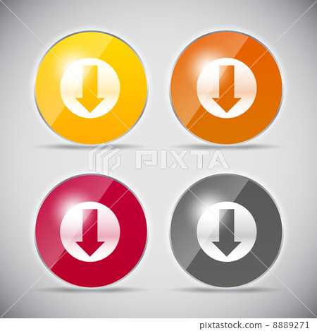 Shine glossy computer icon vector illustration 8889271