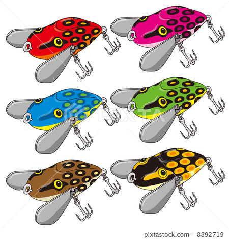 矢量 路亞釣魚 嘈雜 8892719