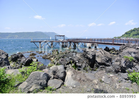 Fishing spot of Sakurajima visitor center in Kagoshima prefecture 8893993