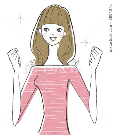Rejoicing woman Rejoicing woman 8894076
