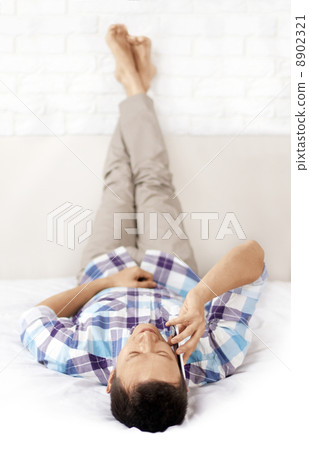 Man With Cell Phone 8902321