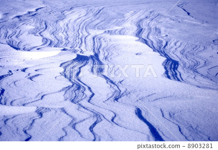 Snow crest on Zao's rime field 8903281