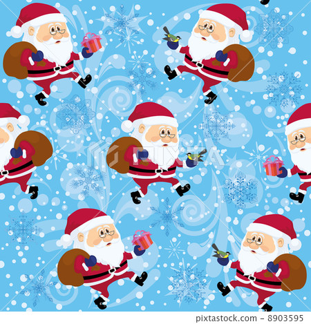 Santa Claus, seamless Santa Claus, seamless 8903595