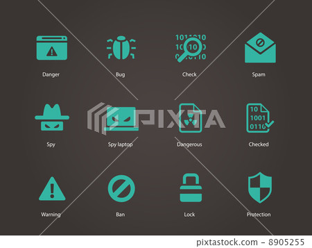 Security icons. Security icons. 8905255