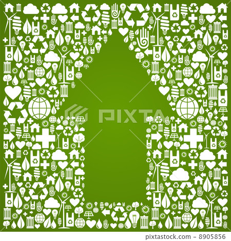 Up arrow symbol over green icons background Up arrow symbol over green icons background 8905856