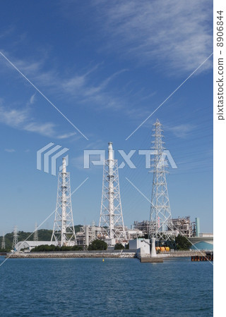 View of thermal power plant in Kainan City, Wakayama View of thermal power plant in Kainan City, Wakayama 8906844