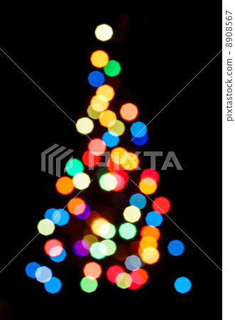 Silhouette of Christmas tree 8908567